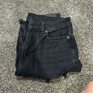 American eagle black mom jeans